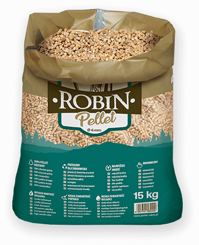worek pelletu opałowego Robin do kupienia w Zagórzu lub sklepie internetowym
